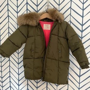 Zara toddler girl winter coat